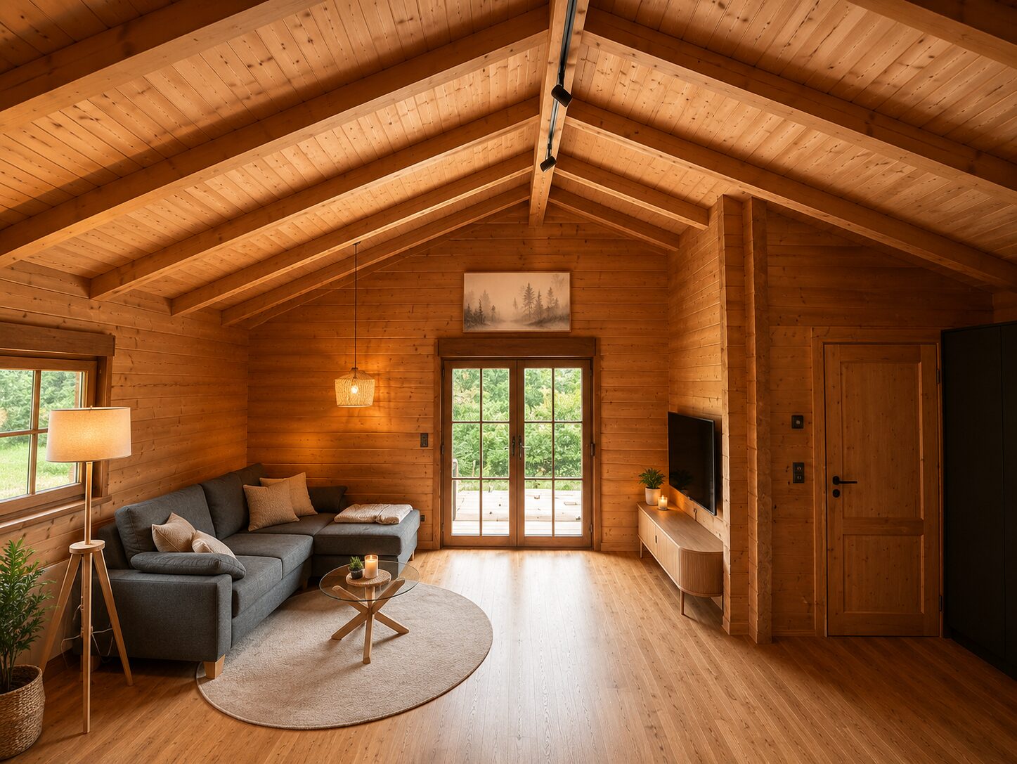 Wohnraum im Ferienhaus Gerhelm 3